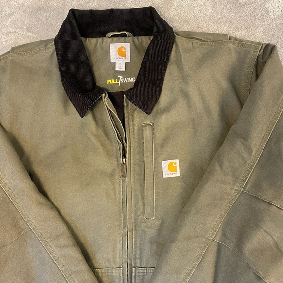 Carhartt Other - Carhartt Jacket Mens XL Coat Full Swing Barn Chore Work Duck Detroit Green